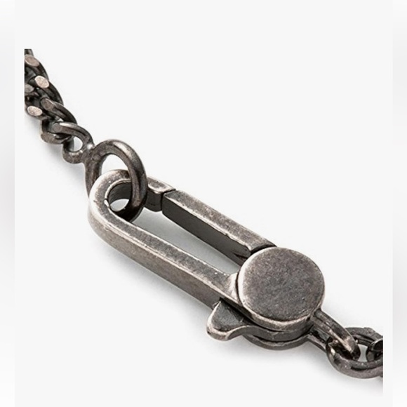 Vintage Gucci Stripes Diamantissima Tag Plate 925 Silver Pendant Chain Necklace - Picture 5 of 12